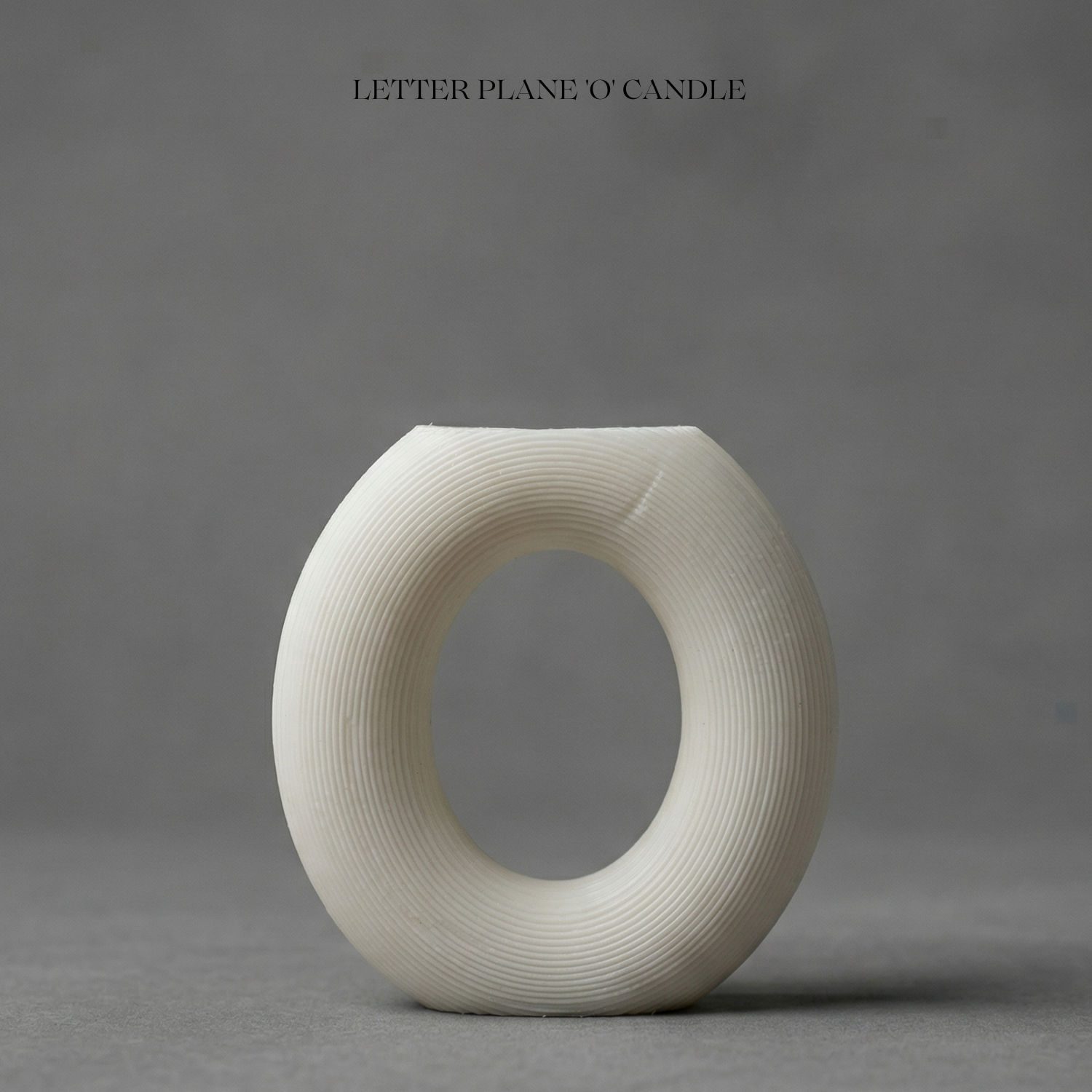 Letter Plane 'O' Candle