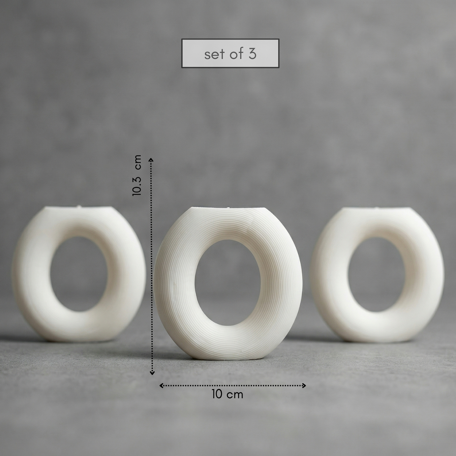Letter Plane 'O' Candle