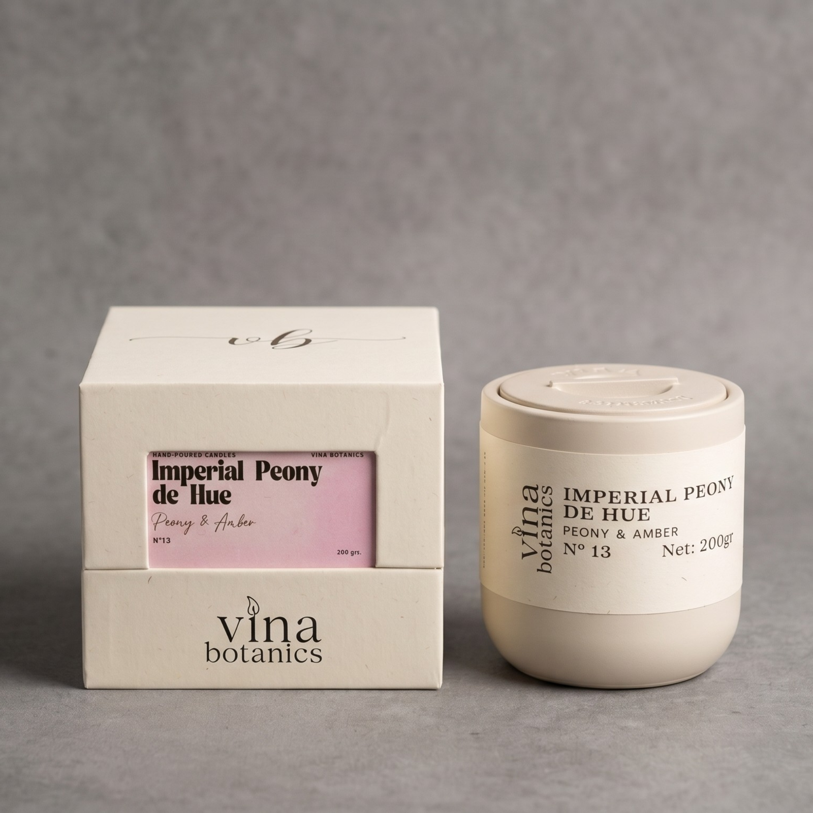No.13 Imperial Peony De Hue Scented Candle - 200g | Gift Box